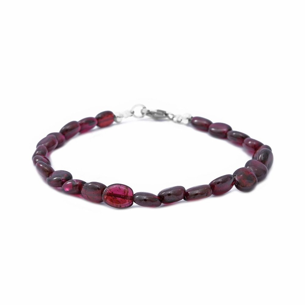 40.00ctw Orissa Rhodolite Garnet Bracelet 7.25"